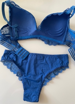 Conjunto Lingerie Bárbara - Azul Infinito - buy online