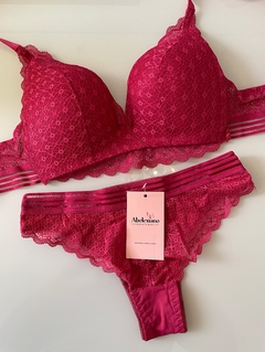 Conjunto Lingerie Bárbara - Vermelho