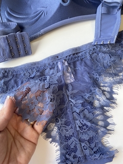 Conjunto Lingerie Cecília - Azul - Abelexiano Boutique