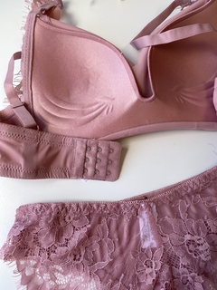 Conjunto Lingerie Cecília - Rosa - Abelexiano Boutique