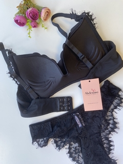 Conjunto Lingerie Cecília - Preto - Abelexiano Boutique
