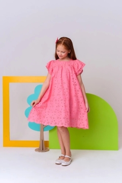 2951555 VESTIDO MYA KIDS LAISE ROSA CHICLETE
