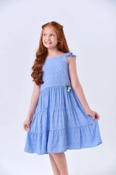 2668638 VESTIDO MYA KIDS LAURA AZUL