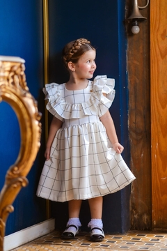 1121-1 VESTIDO LALOOK AMORA ALGODAO/ELASTANO XADREZ OFF