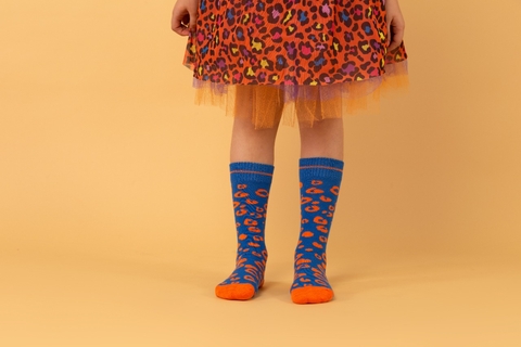 1001270 MEIA VITAMINA KIDS 3/4 ONCINHA AZUL