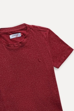0075015-054 CAMISETA RESERVA MINI LISTRA MOULINE VERMELHO - comprar online