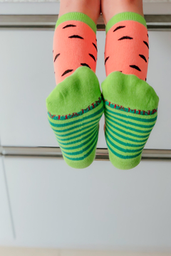 1001050 MEIA VITAMINA KIDS 3/4 MELANCIA