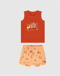 1000127350-02634 CONJUNTO MALWEE KIDS LARANJA