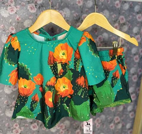 2033-1 CONJUNTO LALOOK VIVI FLORAL VERDE