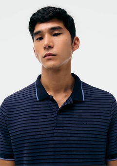 3M781AEN CAMISA POLO HERING LISTRADA AZUL - comprar online
