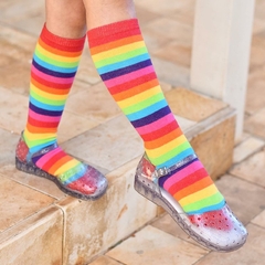 1001010 MEIA VITAMINA KIDS 3/4 LISTRADA SALADA DE FRUTA - Flor de Carajás