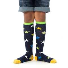 1001280 MEIA VITAMINA KIDS 3/4 ESTRELINHA BLUE - comprar online