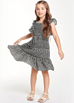 1196622-7539 VESTIDO TRICK NICK XADREZ PRETO