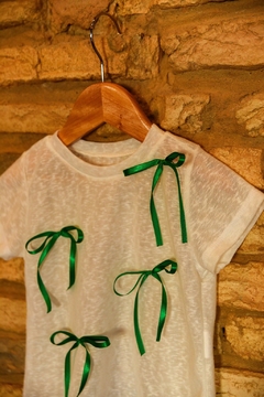 01495137772 T-SHIRT OHAY LAÇO VERDE