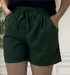 20030448-2 SHORT ROZALY VISCOSE/LINHO VERDE