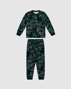 1000126337-DQ13A PIJAMA ML MALWEE KIDS CINZA ESCURO DINOSSAURO