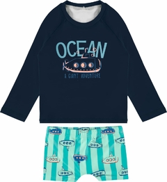 1000120539-02023 CONJUNTO PRAIA MALWEE KIDS AZUL ESCURO