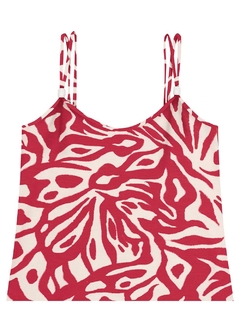 1000123868-DP27B BLUSA MALWEE CANELADA VERMELHO ABSTRATO