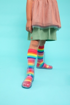 1001010 MEIA VITAMINA KIDS 3/4 LISTRADA SALADA DE FRUTA na internet