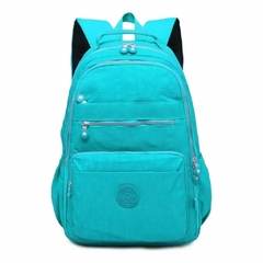 A10218-1 MOCHILA NYLON AZUL TURQUESA