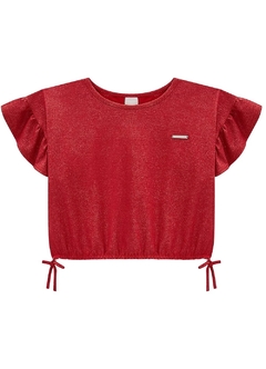 1000122320-DL29C BLUSA CARINHOSO GLITTER VERMELHO