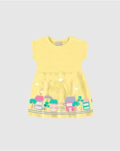 1000127373-00396 VESTIDO MALWEE KIDS AMARELO - comprar online