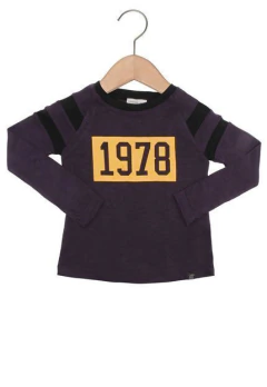 CGOSL01BL322-05 BLUSA CALVIN KLEIN KIDS FAIXAS NAS MANGAS BERINJELA - comprar online