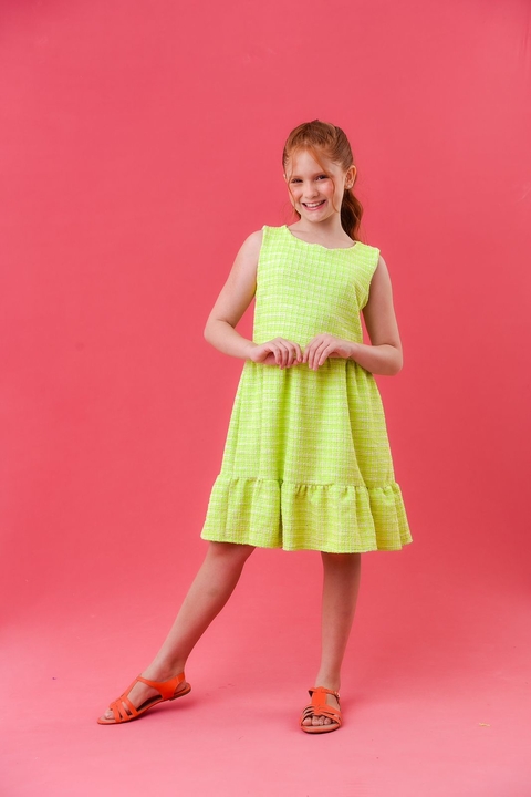 1104-1 VESTIDO LANA LALOOK VERDE