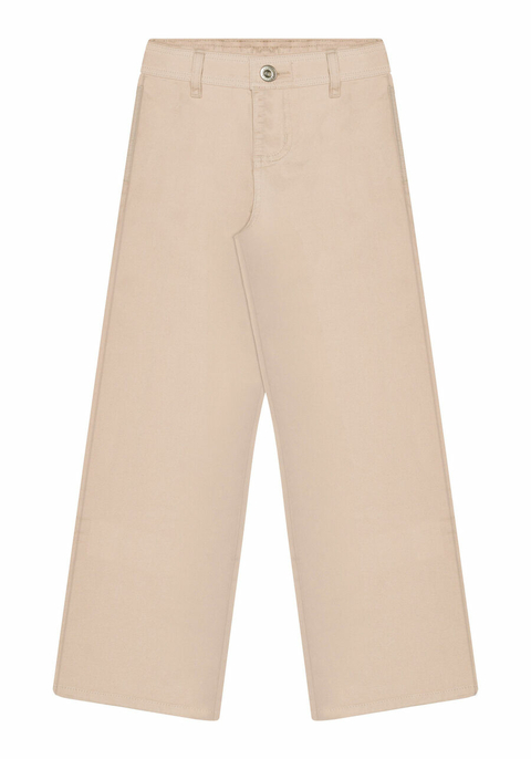 0125J-013555 CALÇA ALAKAZOO RETA BEGE FOLCLORE