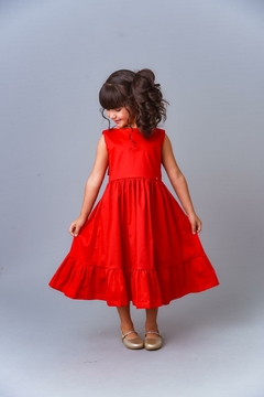 1060-3 VESTIDO LALOOK AMELIA VERMELHO