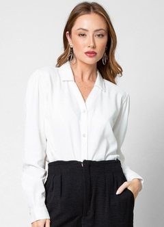 E15238-022 CAMISA ENDLESS ML OFF WHITE