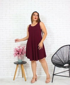 2079471-1 VESTIDO REGATA MORZY VISCOLYCRA BORDO