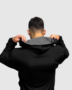 I24.A.66952 JAQUETA BIOGAS CAPUZ DUPLA FACE PRETO - comprar online