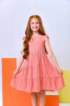 1333427 VESTIDO MYA KIDS LAURA GOIABA