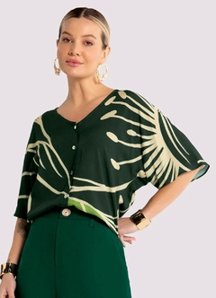 67793-Q8051D CAMISA LUNENDER LIRIO VERDE