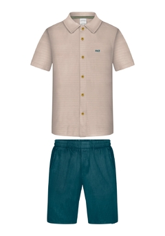 A0164-013208 CONJUNTO ALAKAZOO AZUL NARCISSUS - comprar online