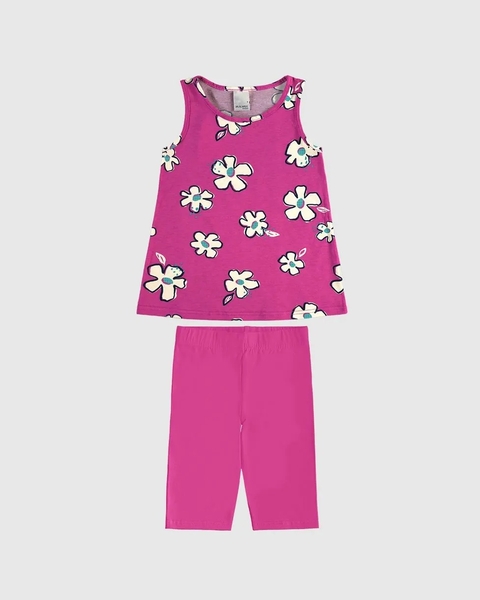 1000130354-DS24B CONJUNTO MALWEE KIDS ROSA CLARO FLOR