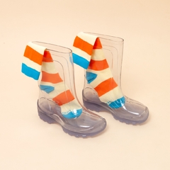 1001120 MEIA VITAMINA KIDS 3/4 ONDA LARANJA - comprar online