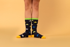 1001280 MEIA VITAMINA KIDS 3/4 ESTRELINHA BLUE - Flor de Carajás