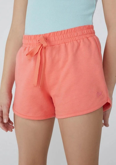 55KMLMHEN SHORT HERING KIDS EM MOLETOM LARANJA