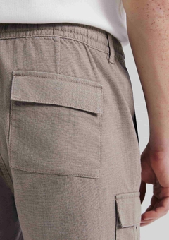 LZ0LHN7SI BERMUDA HERING CHINO CARGO TEXTURIZADA BEGE - comprar online