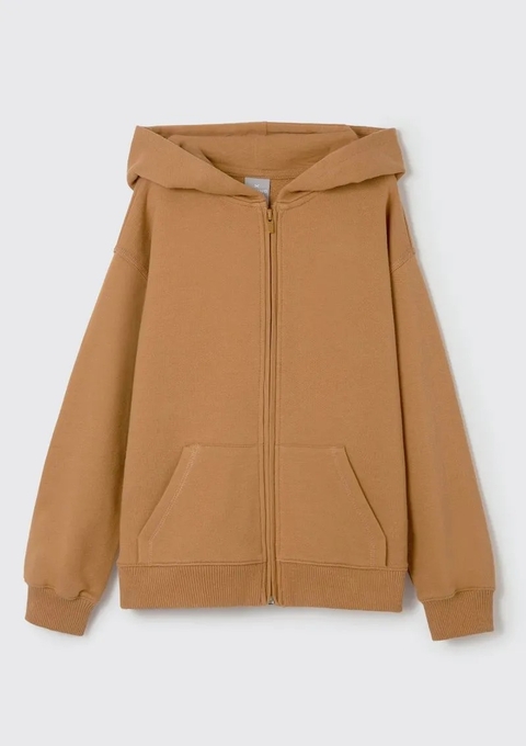 54YLHN1EN JAQUETA HERING KIDS COM CAPUZ MARROM