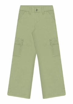 0126J-019168 CALÇA ALAKAZOO WID LEG VERDE JADE GRENN