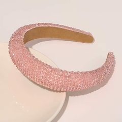 401001-4 TIARA LARGA C/MIÇANGAS ROSA