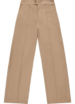 1000119327-01332 CALCA WIDE LEG EM MOLETOM BEGE