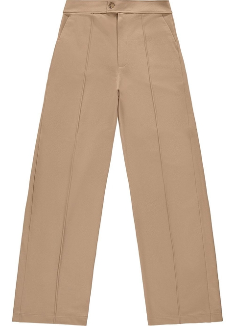 1000119327-01332 CALCA WIDE LEG EM MOLETOM BEGE