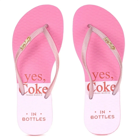 CC3963 CHINELO COCA-COLA SOFT BLOCK ROSE CLARO/ROSE