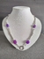 Collar Tais violeta con cierre marinero - Nuestro Hogar Joyas