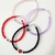 Pulsera cristal ojo protector con cubos y terminales de plata