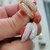 Anillo gota brillante